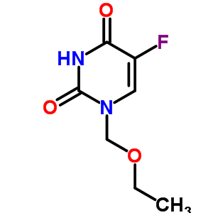1-乙氧基甲基-5-氟尿嘧啶结构式_57610-22-7结构式