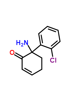 6-氨基-6-(2-氯苯基)环己-2-烯-1-酮结构式_57683-62-2结构式