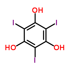 2,4,6-三碘间苯三酚结构式_57730-42-4结构式