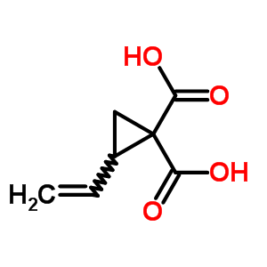 2-乙烯环丙烷-1,1-二羧酸结构式_57742-48-0结构式