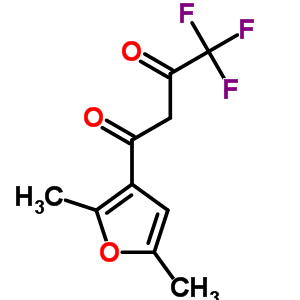 1-(2,5-二甲基-3-呋喃)-4,4,4-三氟-1,3-丁二酮结构式_578-29-0结构式