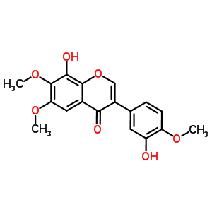 3,8-二羟基-4,6,7-三甲氧基异黄酮结构式_57800-11-0结构式