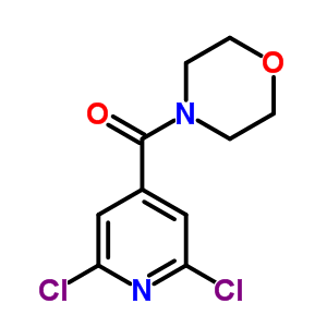 (2,6-二氯吡啶-4-基)(吗啉)甲酮结构式_57803-44-8结构式