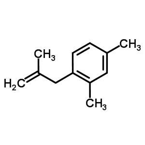 3-(2,4-二甲基苯基)-2-甲基-1-丙烯结构式_57834-93-2结构式