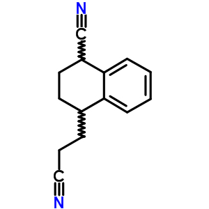 4-氰基-1,2,3,4-四氢-1-萘乙腈结构式_57964-40-6结构式