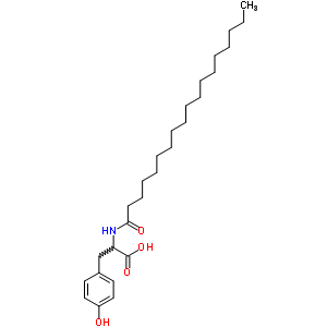 N-硬脂酰酪氨酸结构式_57993-25-6结构式