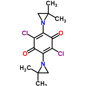 2,5-二氯-3,6-双(2,2-二甲基-1-氮丙啶)-2,5-环己二烯-1,4-二酮结构式_57998-64-8结构式