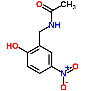 N-[(2-羟基-5-硝基-苯基)甲基]乙酰胺结构式_5804-36-4结构式