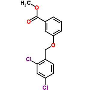 3-[(2,4-二氯苄基)氧基]苯羧酸甲酯结构式_58041-99-9结构式