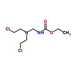 N-[双(2-氯乙基)氨基甲基]氨基甲酸乙酯结构式_58050-43-4结构式