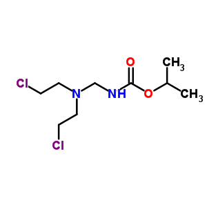 N-[双(2-氯乙基)氨基甲基]氨基甲酸异丙酯结构式_58050-44-5结构式