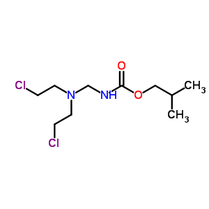 N-[双(2-氯乙基)氨基甲基]氨基甲酸异丁酯结构式_58050-45-6结构式