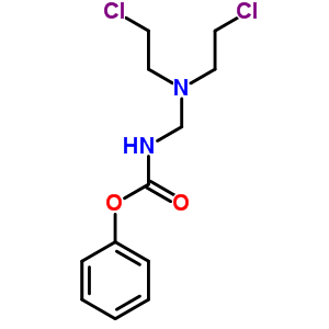 N-[双(2-氯乙基)氨基甲基]氨基甲酸苯酯结构式_58050-47-8结构式