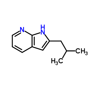 2-异丁基-1H-吡咯并[2,3-b]吡啶结构式_58069-42-4结构式