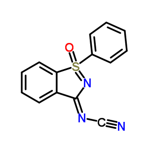 1-氧化物-1-苯基-3H-1,2-苯异噻唑-3-基氨腈结构式_58098-99-0结构式