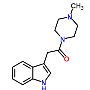2-(1H-吲哚-3-基)-1-(4-甲基-1-哌嗪)-乙酮结构式_58106-90-4结构式