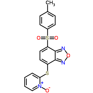 2-[4-[(4-甲基苯基)磺酰基]苯并呋咱-7-基]硫代吡啶 1-氧化物结构式_58131-53-6结构式