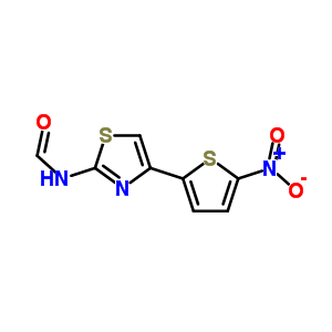 N-[4-(5-硝基-2-噻吩)-2-噻唑]甲酰胺结构式_58139-46-1结构式