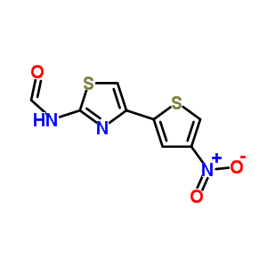 N-[4-(4-硝基-2-噻吩)-2-噻唑]甲酰胺结构式_58139-52-9结构式
