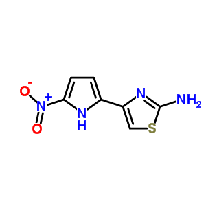 4-(5-硝基-1H-吡咯-2-基)-2-噻唑胺结构式_58139-54-1结构式