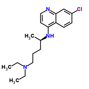 (R)-氯喹结构式_58175-87-4结构式