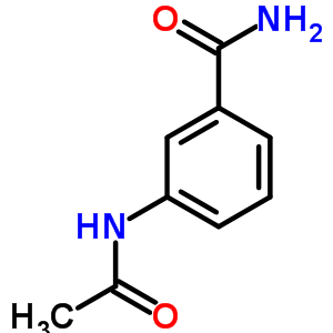 3-乙酰氨基苯甲酰胺结构式_58202-87-2结构式