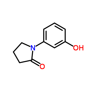 1-(3-羟基苯基)吡咯烷-2-酮结构式_58212-15-0结构式
