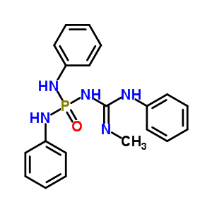 n-[双(苯基氨基)膦]-n-甲基-n-苯基-胍结构式_5830-45-5结构式