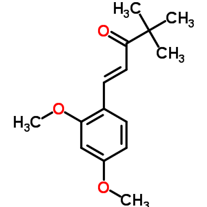 1-(2,4-二甲氧基苯基)-4,4-二甲基-1-戊烯-3-酮结构式_58344-28-8结构式