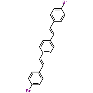 (E)-1,4-双(-4-溴苯乙烯)苯结构式_58358-55-7结构式