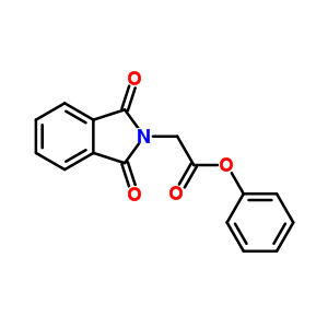 1,3-二氢-1,3-二氧代-2H-异吲哚-2-乙酸苯酯结构式_58455-49-5结构式