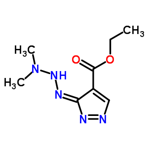 (3z)-3-(二甲基氨基肼基)吡唑-4-羧酸乙酯结构式_58456-63-6结构式