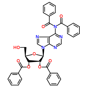 N,n,2,3-四苯甲酰基腺苷酸结构式_58463-04-0结构式