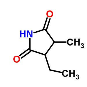 3-乙基-4-甲基-2,5-吡咯烷二酮结构式_58501-92-1结构式