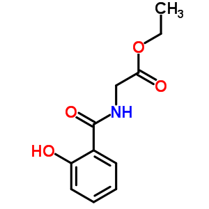 2-[(2-羟基苯甲酰基)氨基]乙酸乙酯结构式_5853-89-4结构式