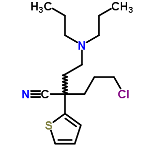 α-(3-氯丙基)-α-[2-(二丙基氨基)乙基]-2-噻吩乙腈结构式_58562-92-8结构式