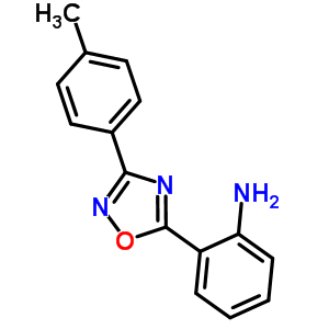 2-[3-(4-甲基苯基)-1,2,4-噁二唑-5-基]苯胺结构式_58589-02-9结构式