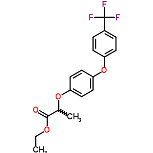 (R)-(+)-2-(4-(4-(三氟甲基)苯氧基)苯氧基)丙酸乙酯)结构式_58594-73-3结构式