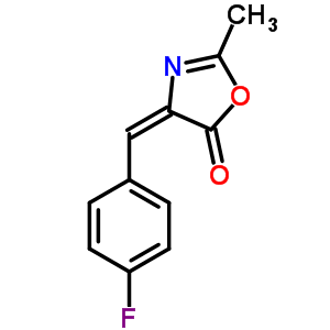 4-[(4-氟苯基)亚甲基]-2-甲基-5(4h)-噁唑酮结构式_586-08-3结构式