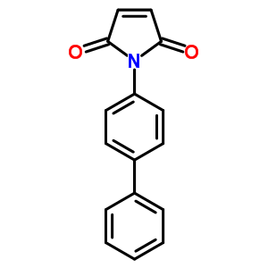 n-4-联苯基马来酰亚胺结构式_58609-75-9结构式