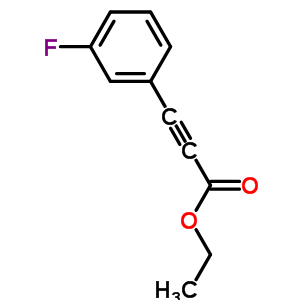 (3-氟-苯基)-丙炔酸乙酯结构式_58686-65-0结构式