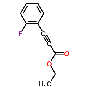 (2-氟-苯基)-丙炔酸乙酯结构式_58686-74-1结构式