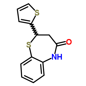 2-(2-噻吩)-2,3-二氢-1,5-苯并噻嗪-4(5h)-酮结构式_5871-68-1结构式