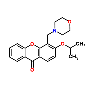 3-异丙氧基-4-(吗啉甲基)-9h-氧杂蒽-9-酮结构式_58741-70-1结构式