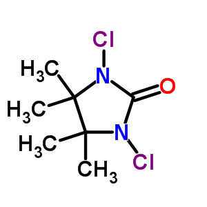 1,3-二氯-4,4,5,5-四甲基-2-咪唑啉酮结构式_58816-20-9结构式