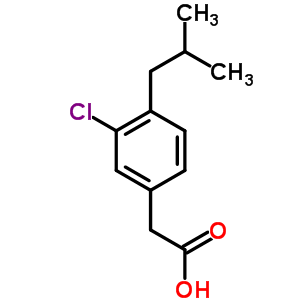 3-氯-4-异丁基苯乙酸结构式_58880-42-5结构式