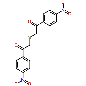 1-(4-硝基苯基)-2-[2-(4-硝基苯基)-2-氧代-乙基]磺酰基-乙酮结构式_58881-57-5结构式