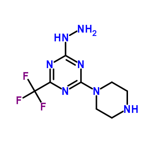 [6-(三氟甲基)-4-(哌嗪-1-基)-1,3,5-噻嗪-2-基]肼结构式_58892-45-8结构式