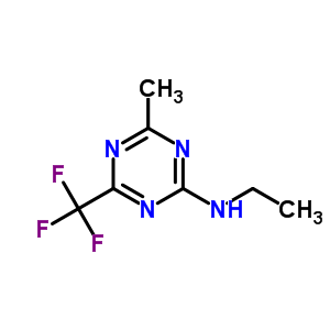 N-乙基-6-(三氟甲基)-4-甲基-1,3,5-噻嗪-2-胺结构式_58892-57-2结构式