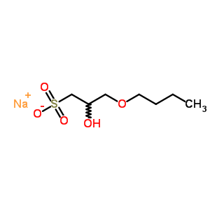 3-丁氧基-2-羟基-1-丙烷磺酸钠结构式_58965-16-5结构式
